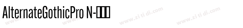 AlternateGothicPro N字体转换